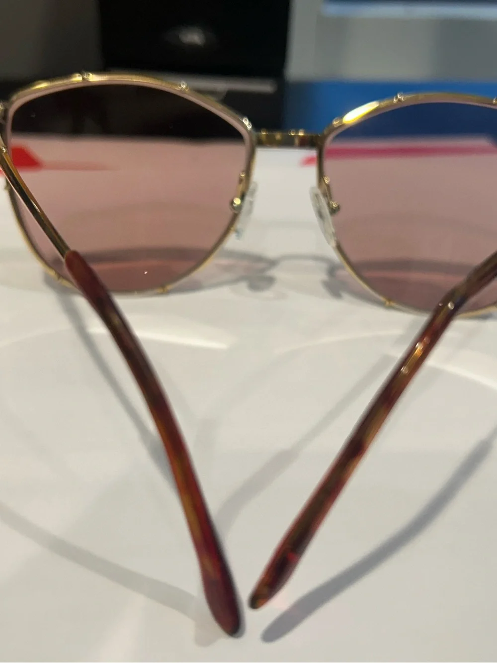 Christain Dior Gold Frames
